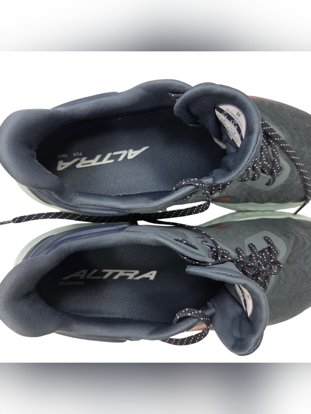 Altra Men's Running Shoes Gray with Orange Accents. Size 11.5 - Picture 6 of 8